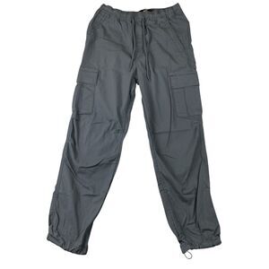 Hollister Parachute Cargo Pants Epic Flex Mens XS Gray Drawstring Jogger Utility
